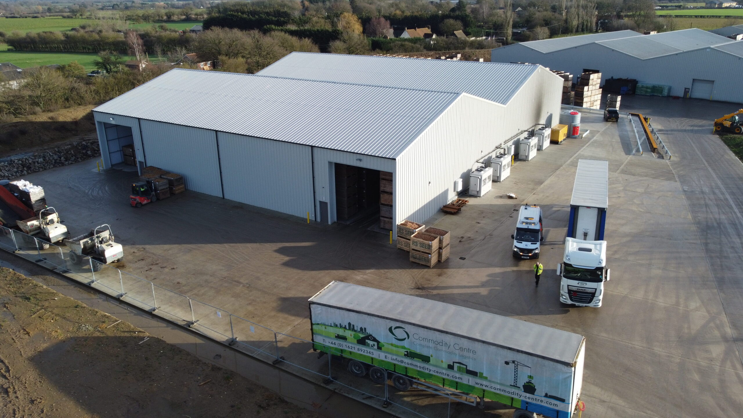 One of the storage units for the farms cold storage