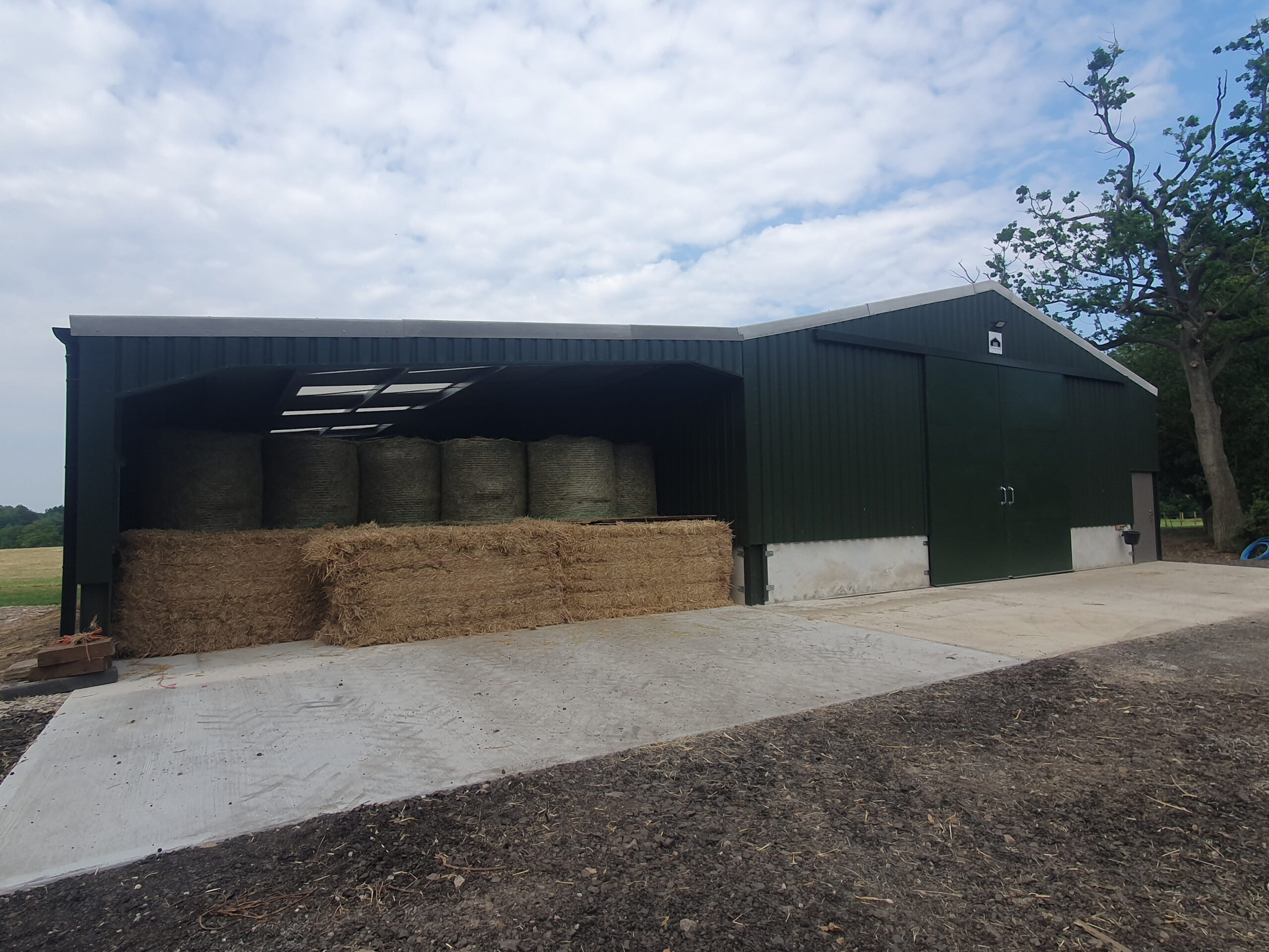 One of the Agricultural storage units for the straw on the farm