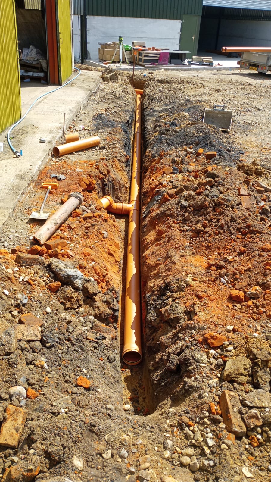 Drainage done by K and J construction