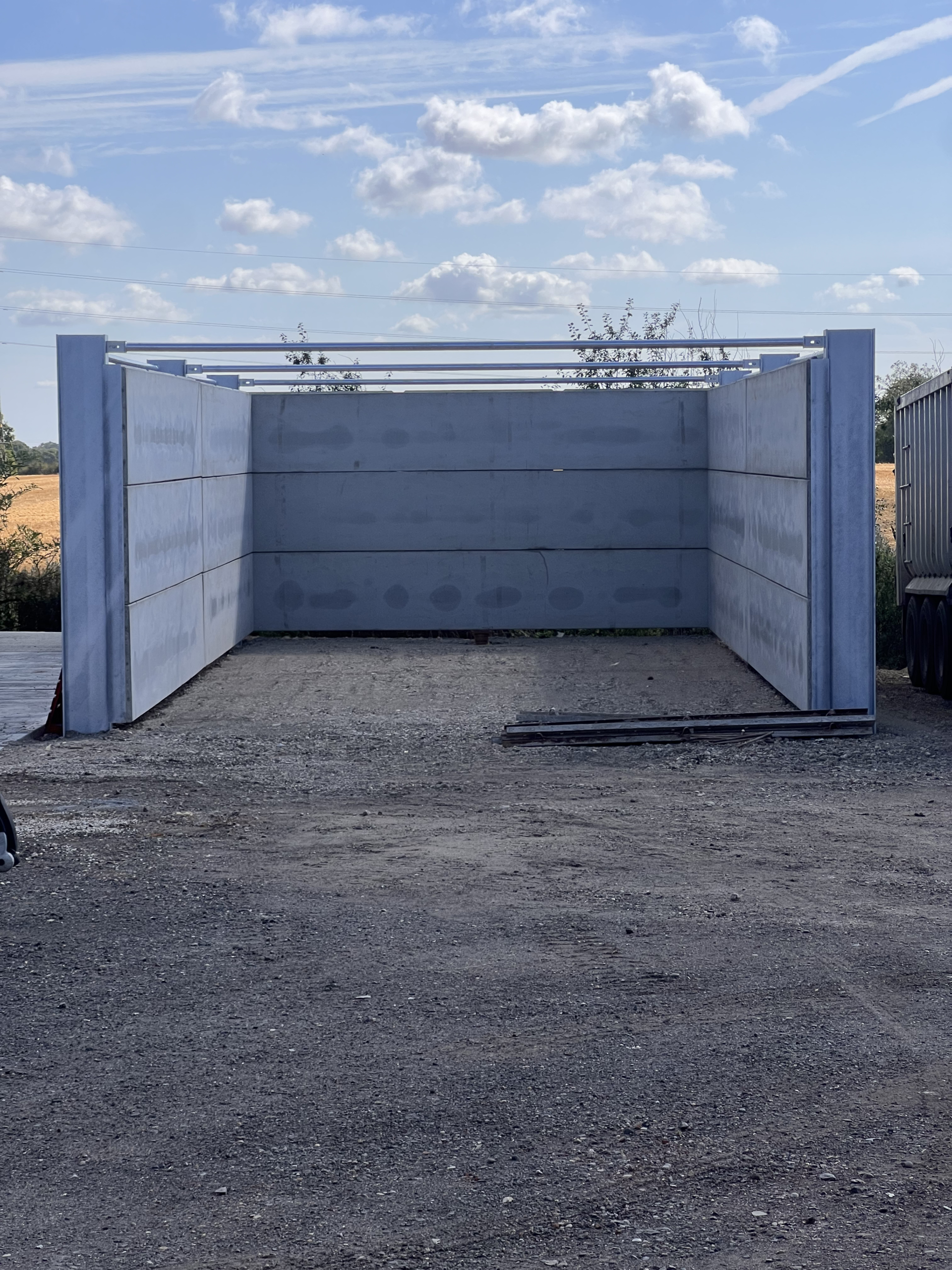 One of the storage units that are on the farms