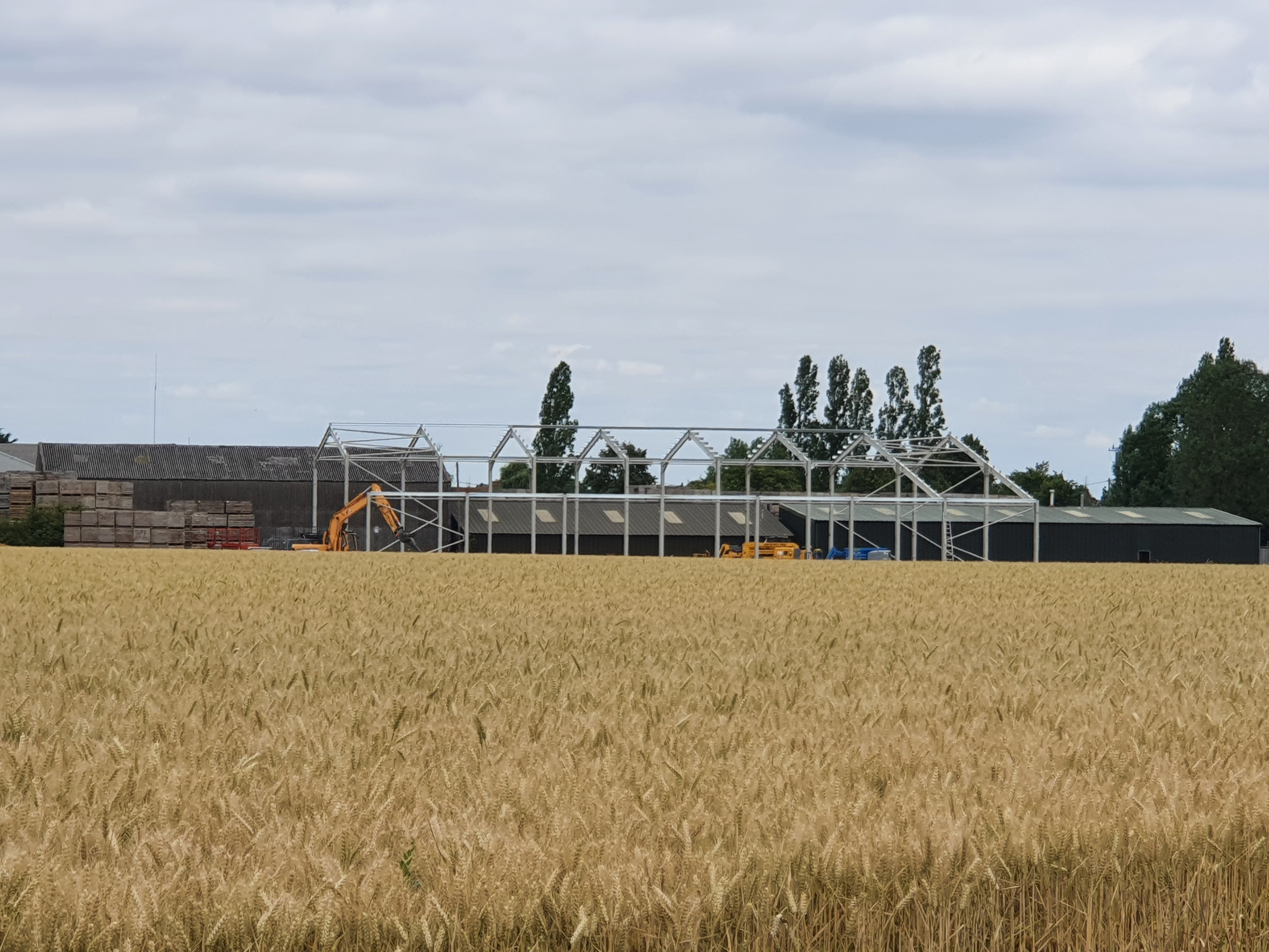 Frames and Foundations for a storage unit on the farm