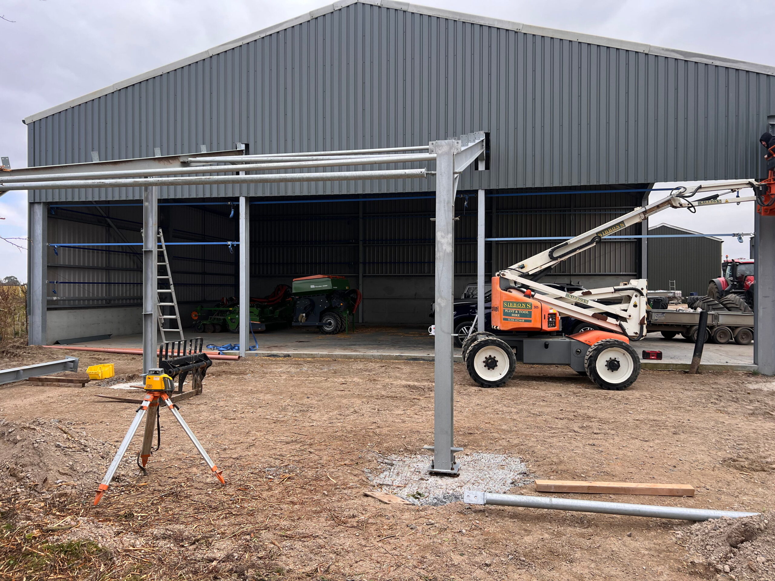 Refurbishment being done on a building