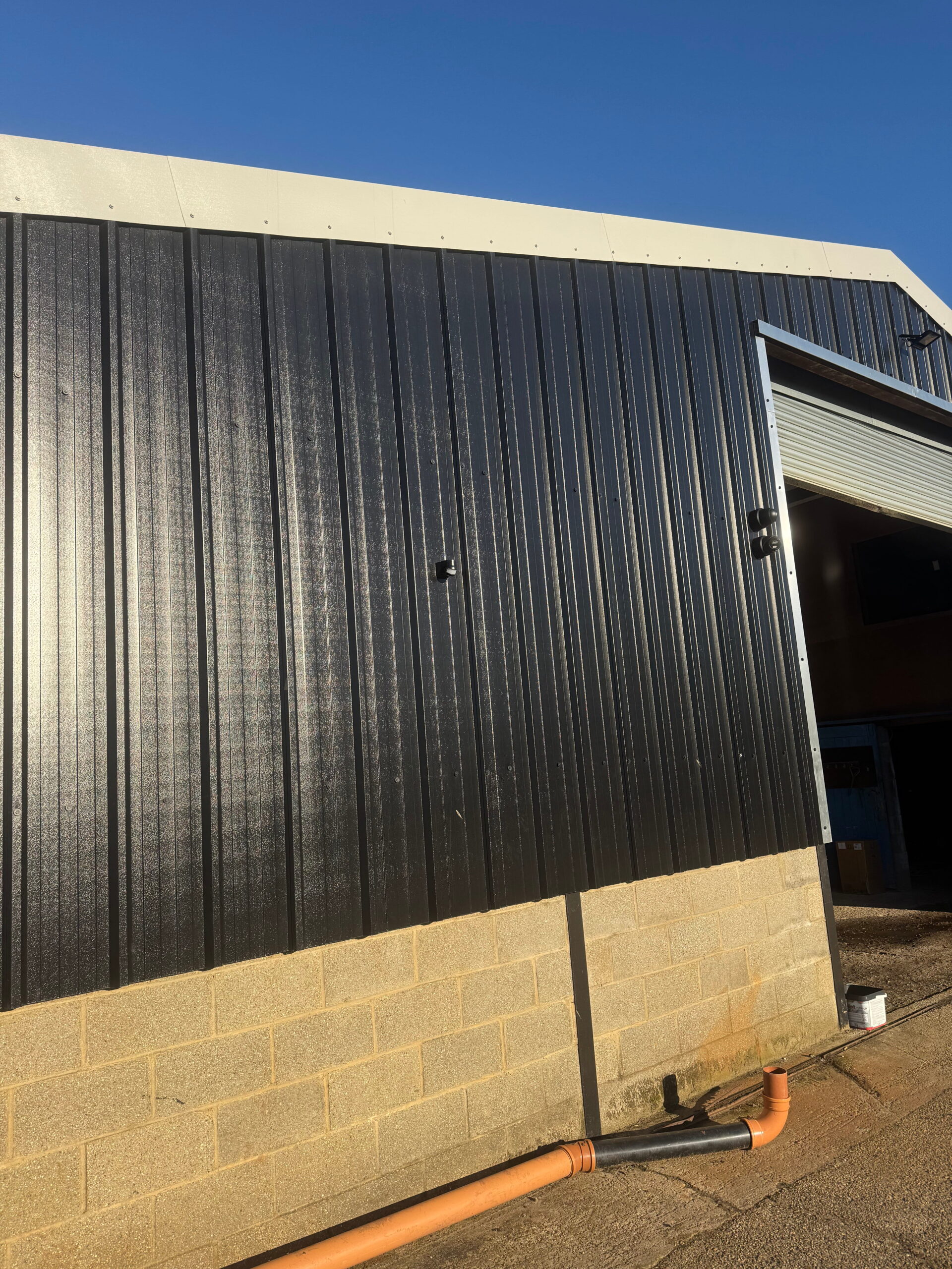 Recladding been done on a building by K and J construction